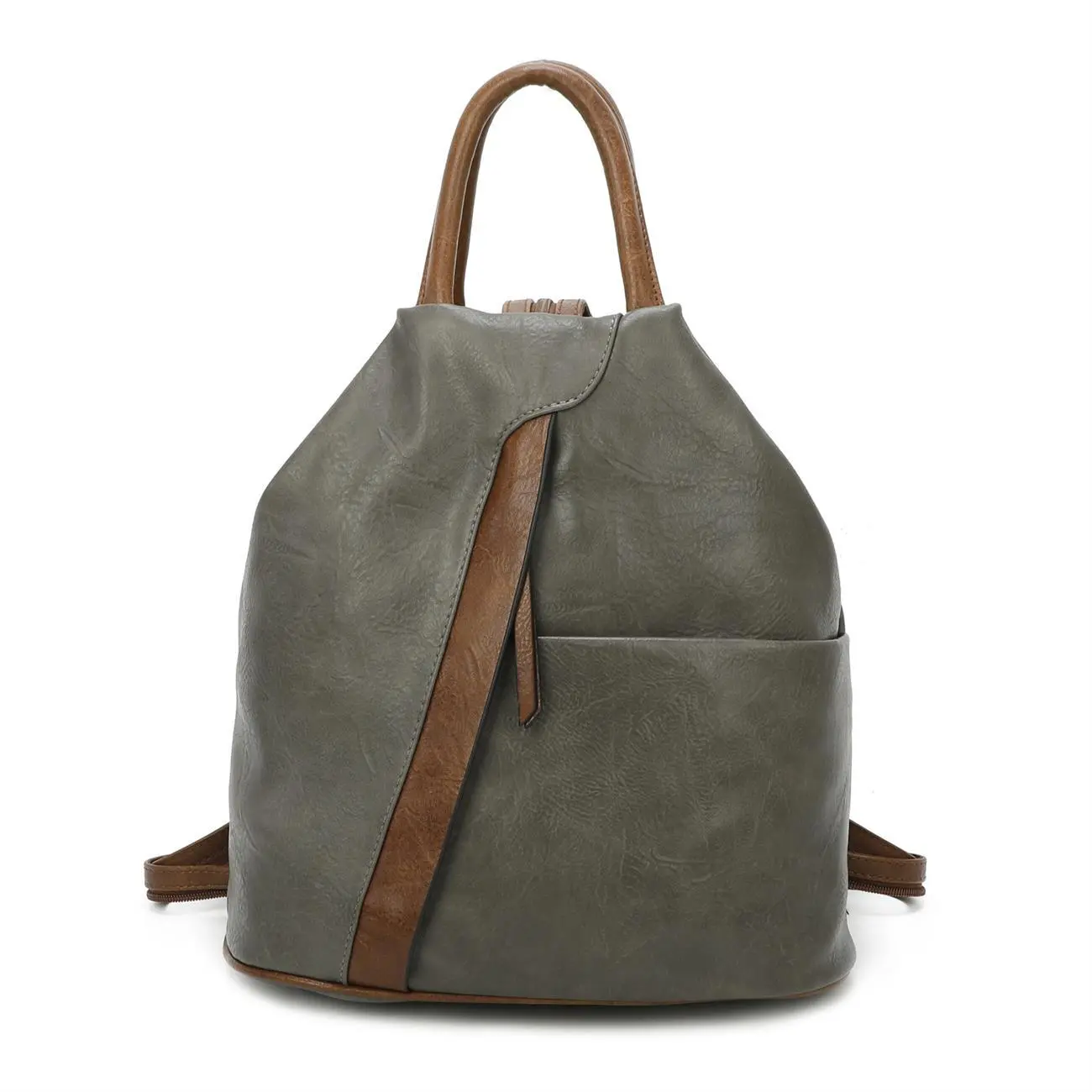 OBC Damen Rucksack Tasche Schultertasche Leder Optik Daypack Backpack Handtasche Tagesrucksack Cityrucksack Blitzangebot