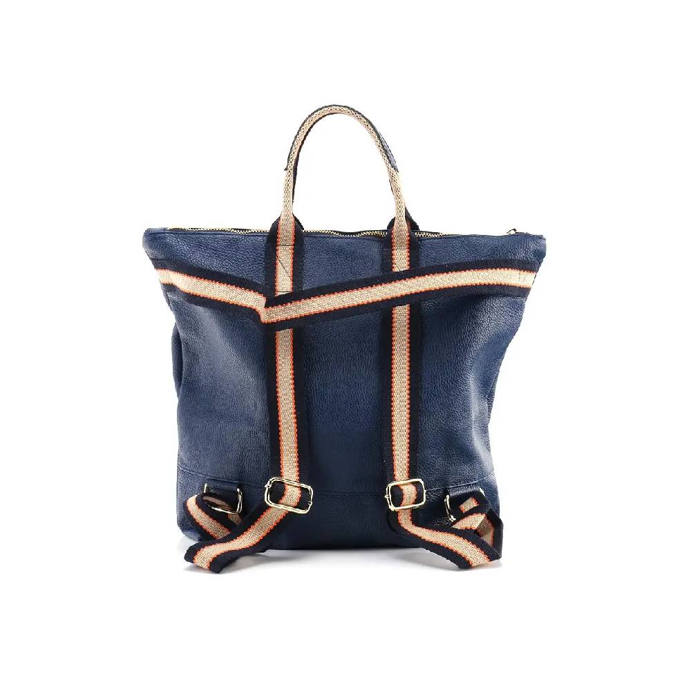 OBC Made in Italy XXL Damen Leder Rucksack Tasche Shopper Handtasche Schultertasche Cityrucksack Daypack Ledertasche Freizeitrucksack Neuheiten