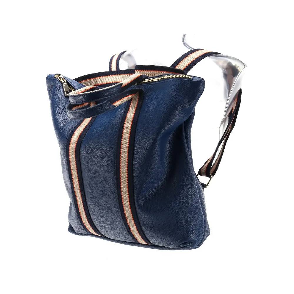 OBC Made in Italy XXL Damen Leder Rucksack Tasche Shopper Handtasche Schultertasche Cityrucksack Daypack Ledertasche Freizeitrucksack Neuheiten