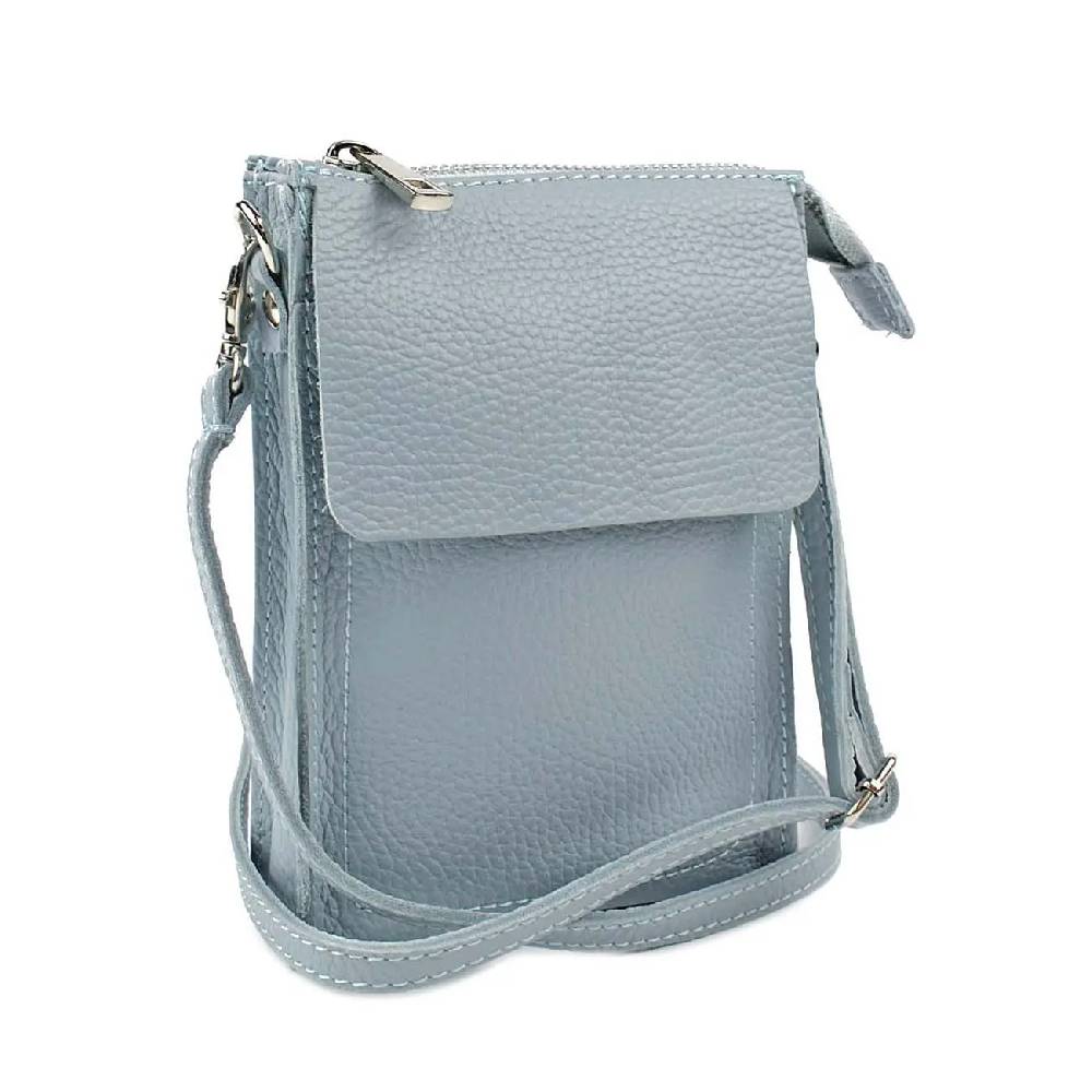 OBC Made in Italy Damen Leder Smartphone Tasche Schultertasche Handytasche Minibag Umhängetasche Geldtasche Ledertasche Crossbody Abendtasche Tägliche Deals
