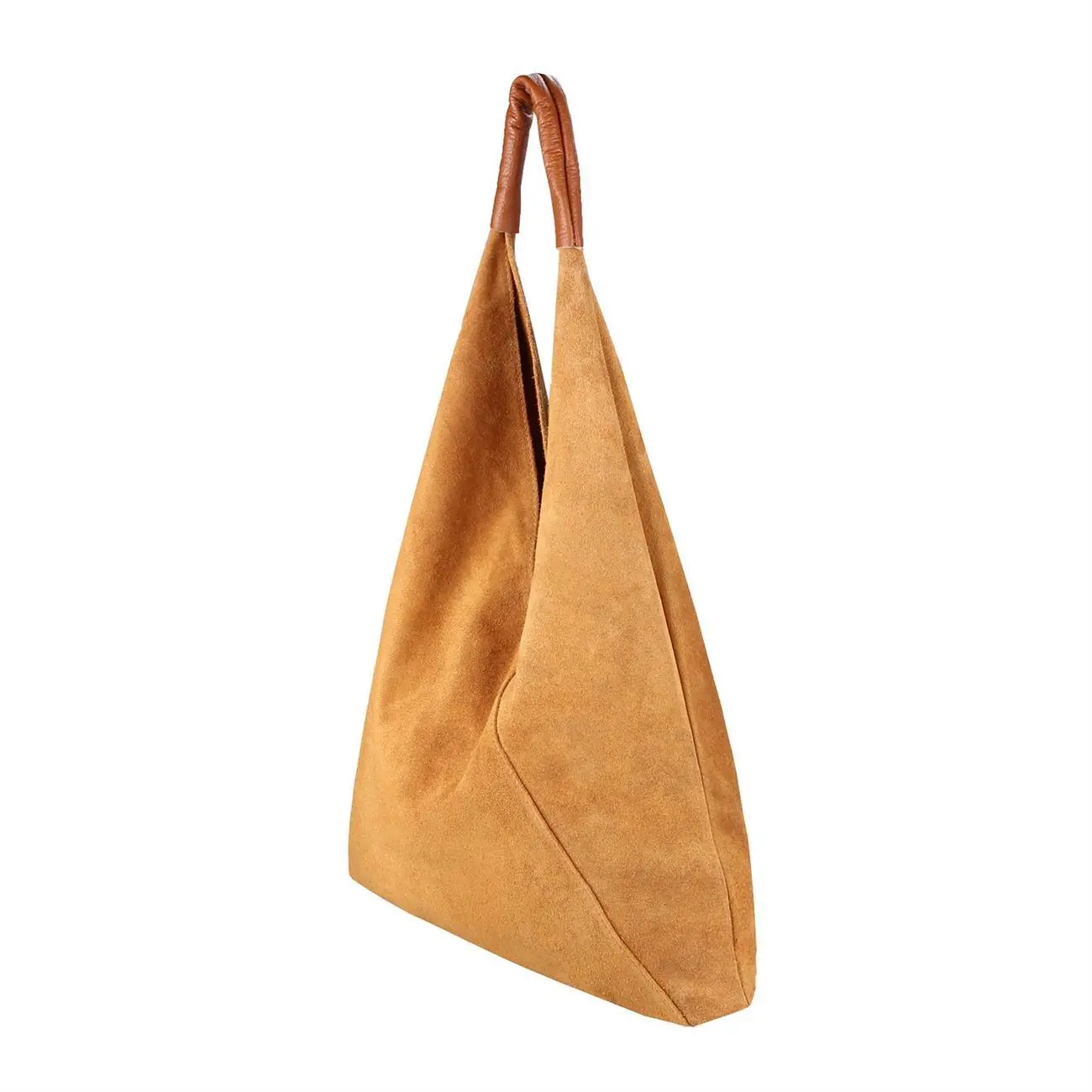 OBC Made in Italy Damen XXL Leder Tasche Handtasche Wildleder Shopper Schultertasche Super Sparpreis