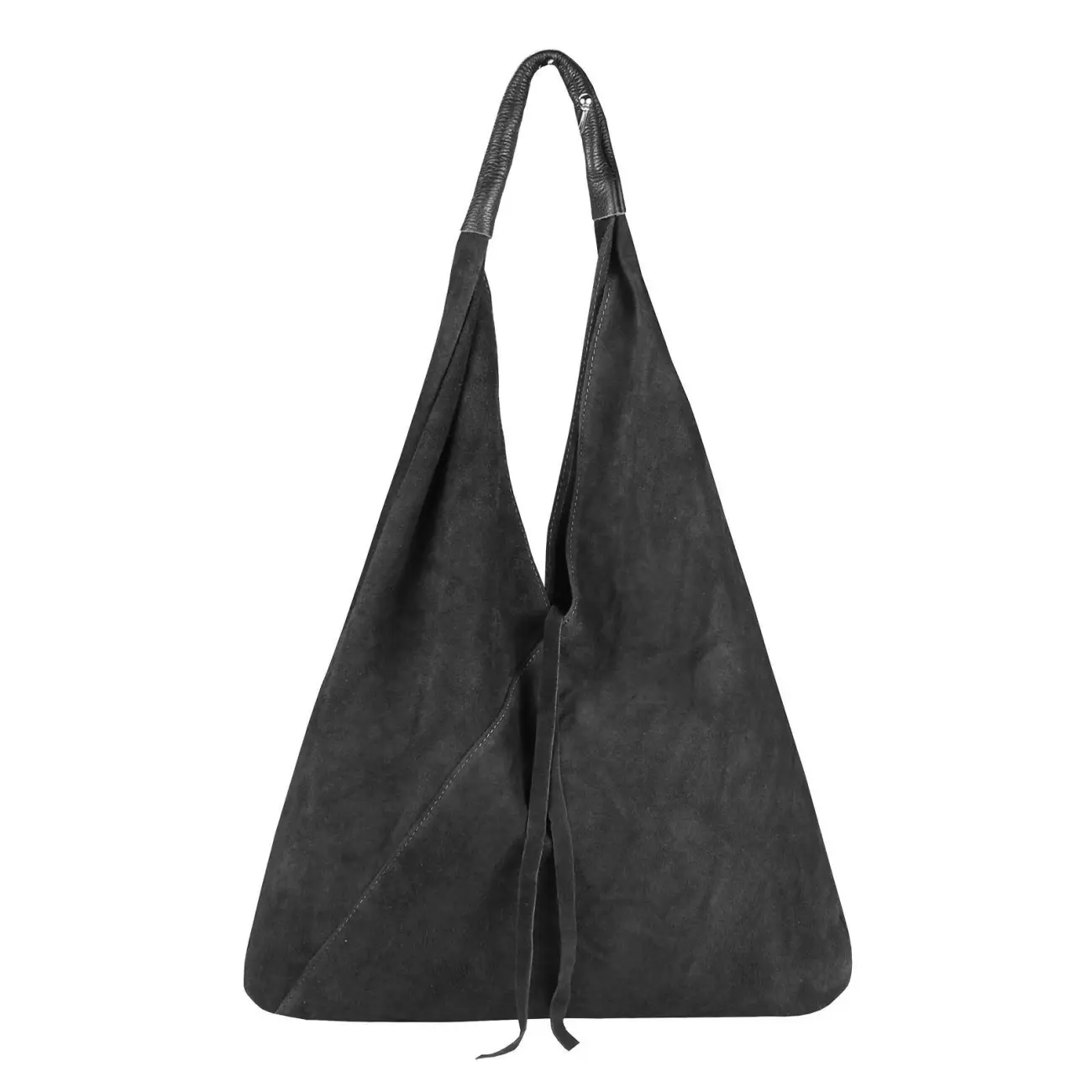 OBC Made in Italy Damen XXL Leder Tasche Handtasche Wildleder Shopper Schultertasche Super Sparpreis