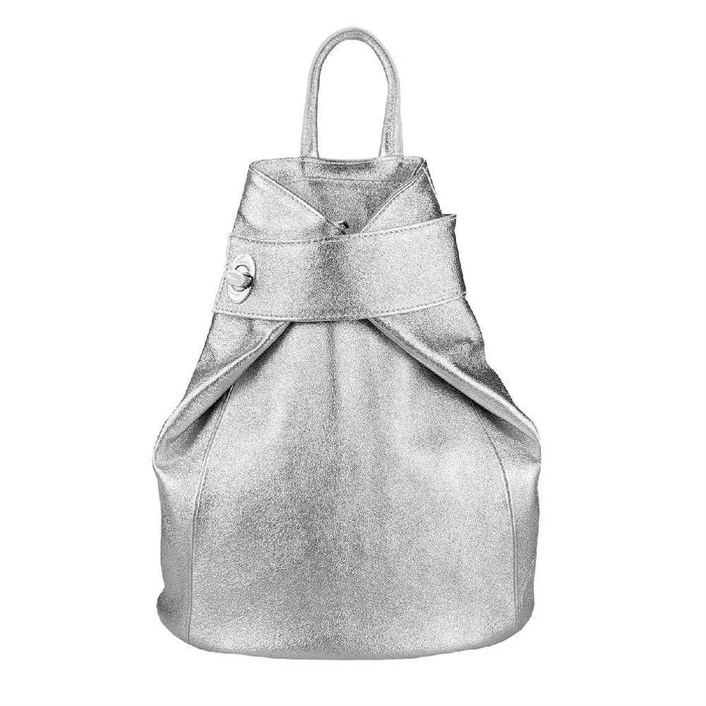 OBC Made in Italy Damen echt Leder Rucksack Daypack Lederrucksack Tasche Schultertasche Ledertasche Handgepäck Nappaleder Reiserucksack Shopper Kostenlose Rückgabe