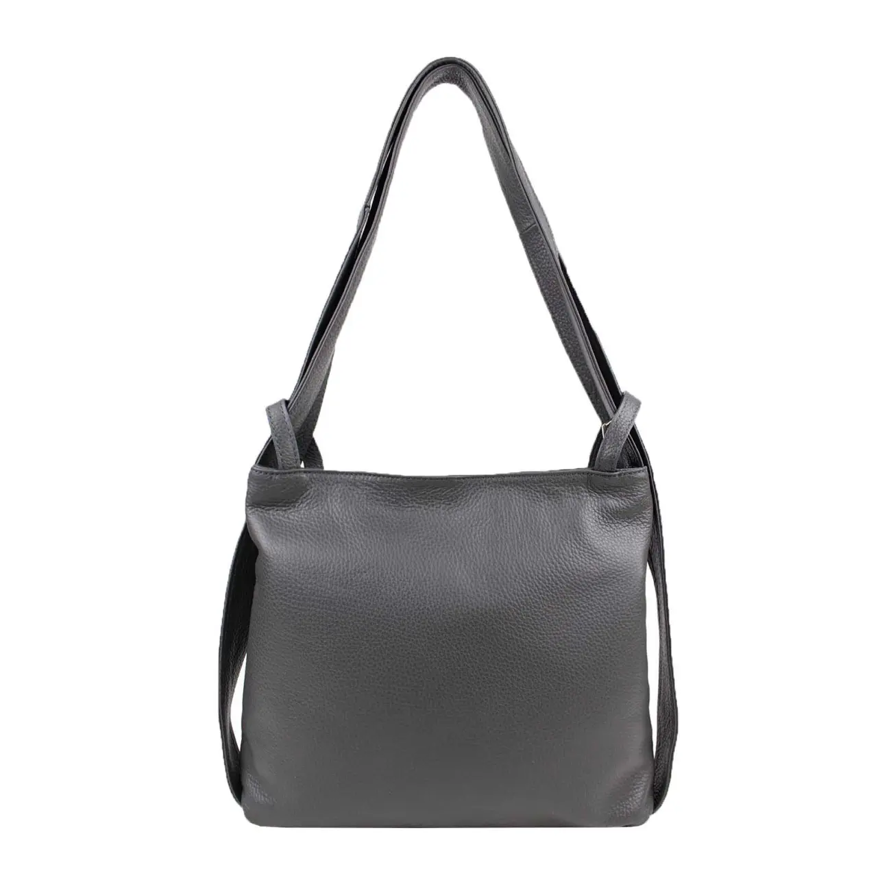 MADE IN ITALY OBC Damen Tasche Rucksack 2in1 Umhängetasche Schultertasche Daypack Rucksacktasche Handtasche Ledertasche klein Neueste Stile
