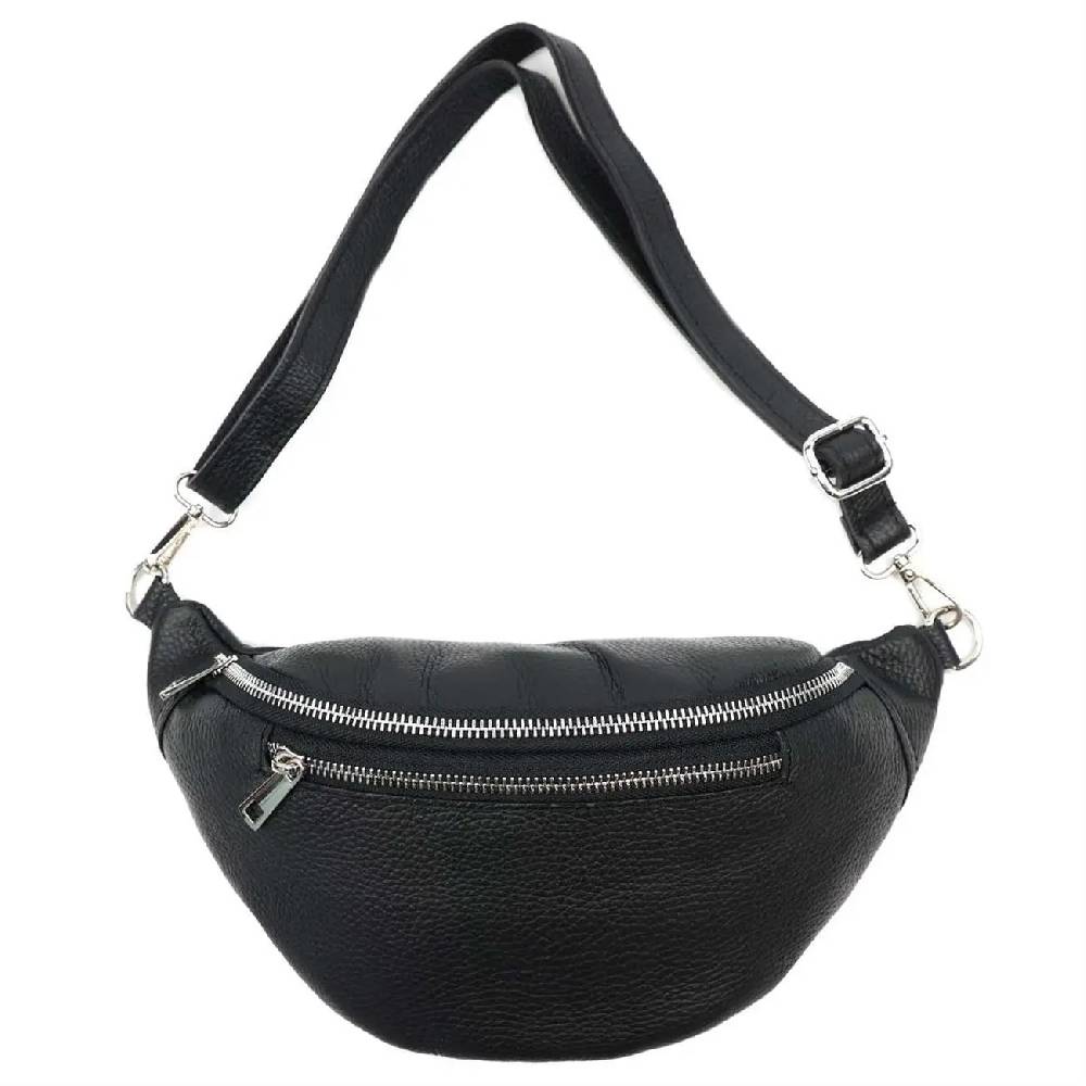 OBC MADE IN ITALY DAMEN LEDER TASCHE Gürteltasche Crossbody Hüfttasche Bauchtasche Umhängetasche Schultertasche Brusttasche CrossOver Ledertasche Bodybag Zeitbegrenzte Promotion