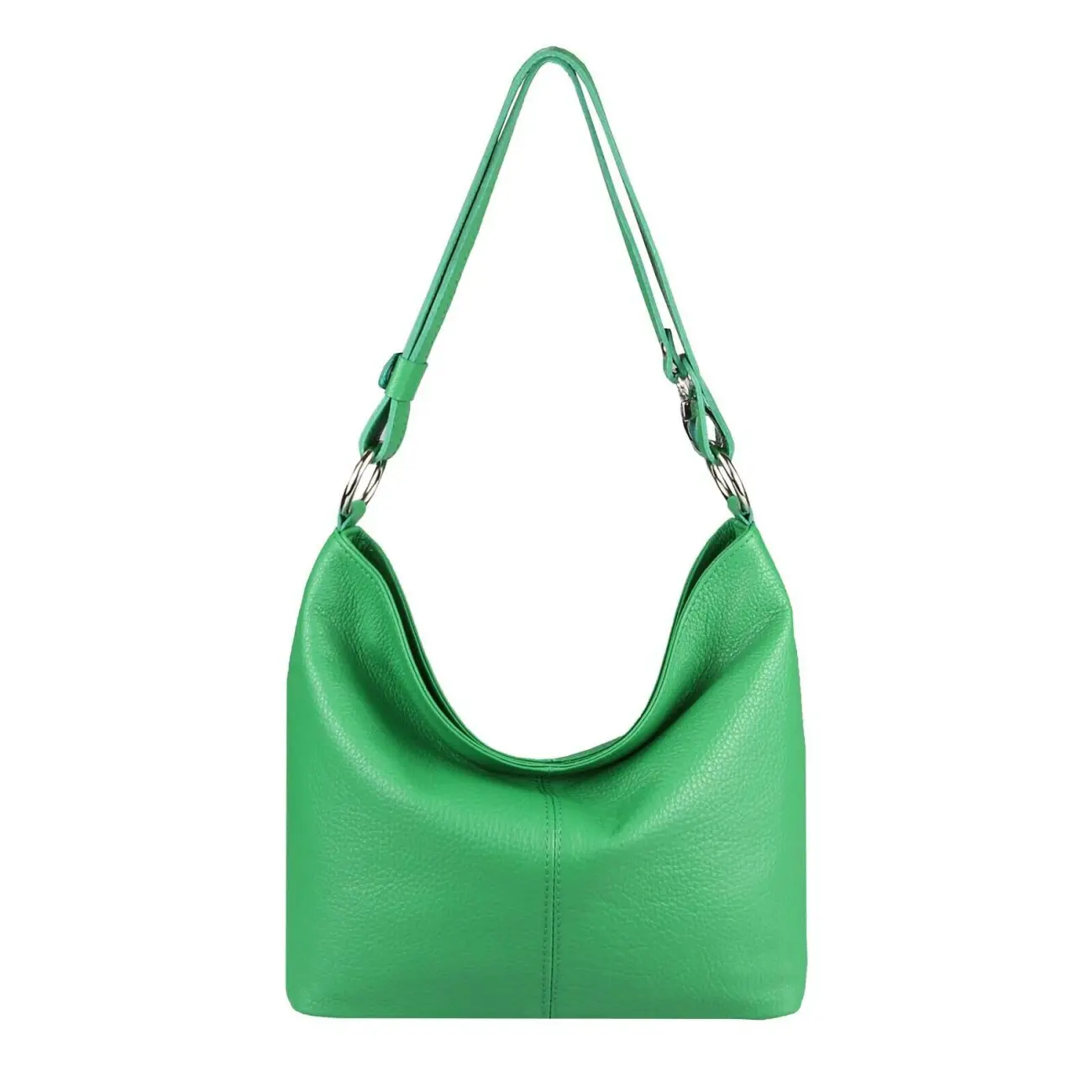 MADE IN ITALY DAMEN LEDER TASCHE Shopper Schultertasche Umhängetasche Hobo Bag Handtasche CrossOver Ledertasche Henkeltasche sub25 Nur für heute