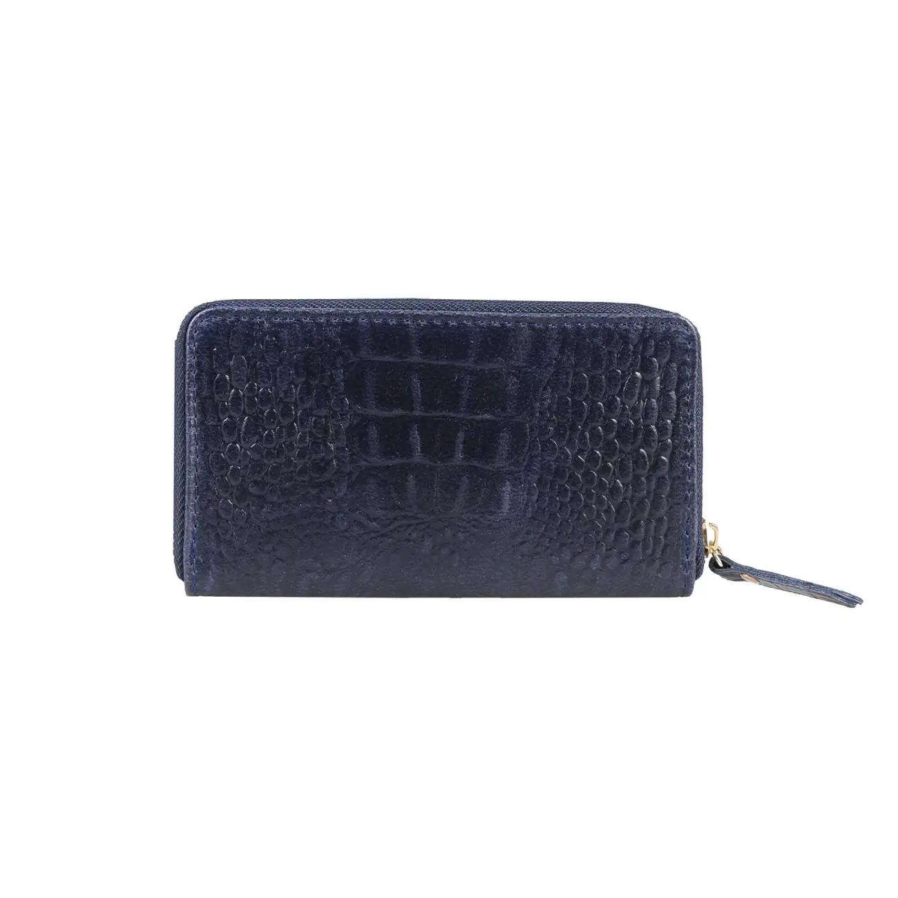 Made in Italy Damen Leder Geldbörse Kroko Wallet Portemonnaie Portafoglio Brieftasche Börse Geldbeutel Ledertasche Kreditkartenetui Sonderangebot der Fabrik