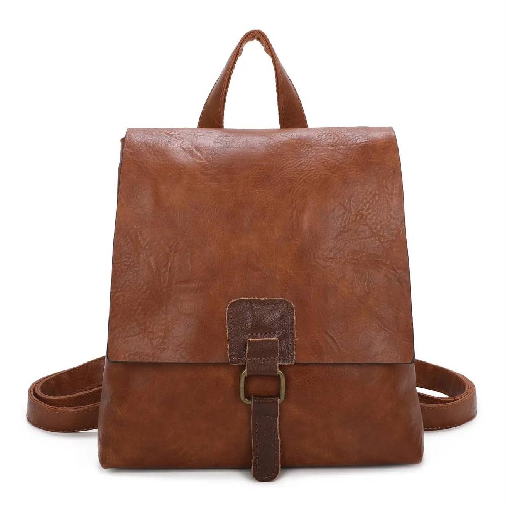 OBC Damen Rucksack Tasche Crossbody Handtasche Messenger Schultertasche Umhängetasche Shopper Vintage Kuriertasche Überschlagtasche Leder Optik Vierteljährliche Förderung