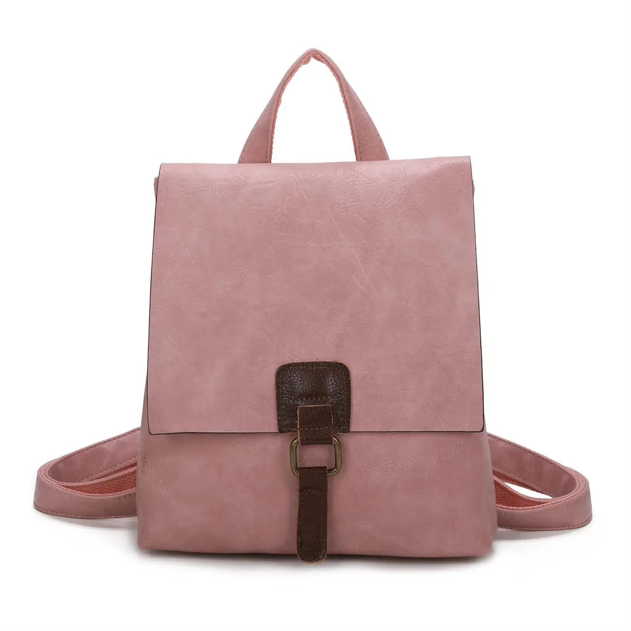 OBC Damen Rucksack Tasche Crossbody Handtasche Messenger Schultertasche Umhängetasche Shopper Vintage Kuriertasche Überschlagtasche Leder Optik Vierteljährliche Förderung