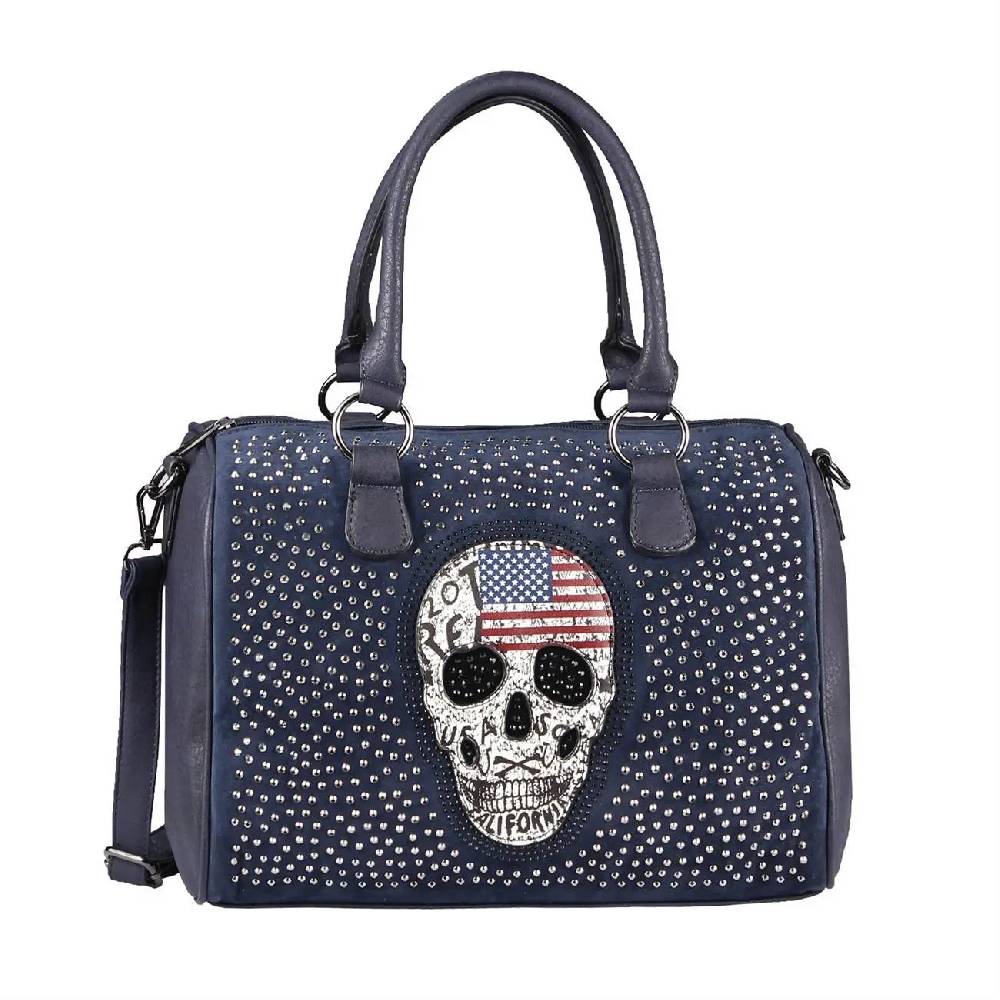 OBC Damen Totenkopf Skull Tasche Schultertasche Rucksack Umhängetasche Handtasche Nur noch ein Tag übrig