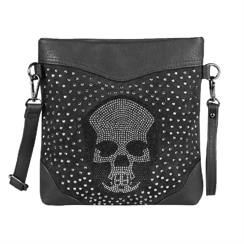OBC Damen Totenkopf Skull Tasche Schultertasche Rucksack Umhängetasche Handtasche Nur noch ein Tag übrig