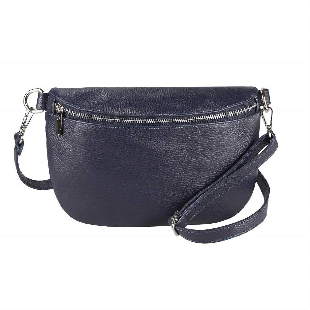 Made in Italy Damen Leder Tasche Gürteltasche Crossbody Hüfttasche Bauchtasche Umhängetasche Cross-Over Bodybag Schultertasche Handytasche Schminktasche Kosmetiktasche OBC 1054 Riesige Rabatte