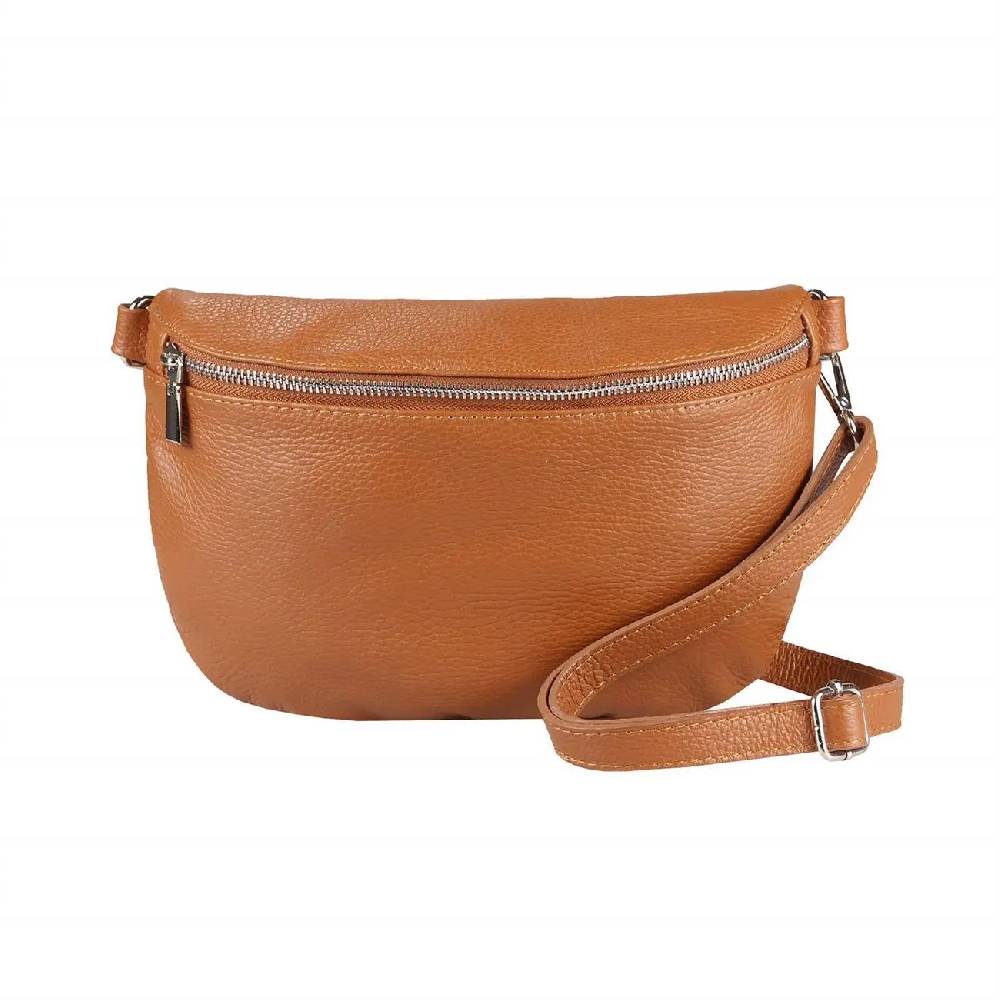 Made in Italy Damen Leder Tasche Gürteltasche Crossbody Hüfttasche Bauchtasche Umhängetasche Cross-Over Bodybag Schultertasche Handytasche Schminktasche Kosmetiktasche OBC 1054 Riesige Rabatte