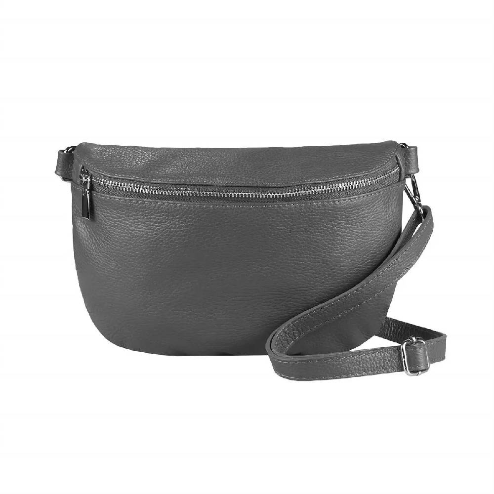 Made in Italy Damen Leder Tasche Gürteltasche Crossbody Hüfttasche Bauchtasche Umhängetasche Cross-Over Bodybag Schultertasche Handytasche Schminktasche Kosmetiktasche OBC 1054 Riesige Rabatte