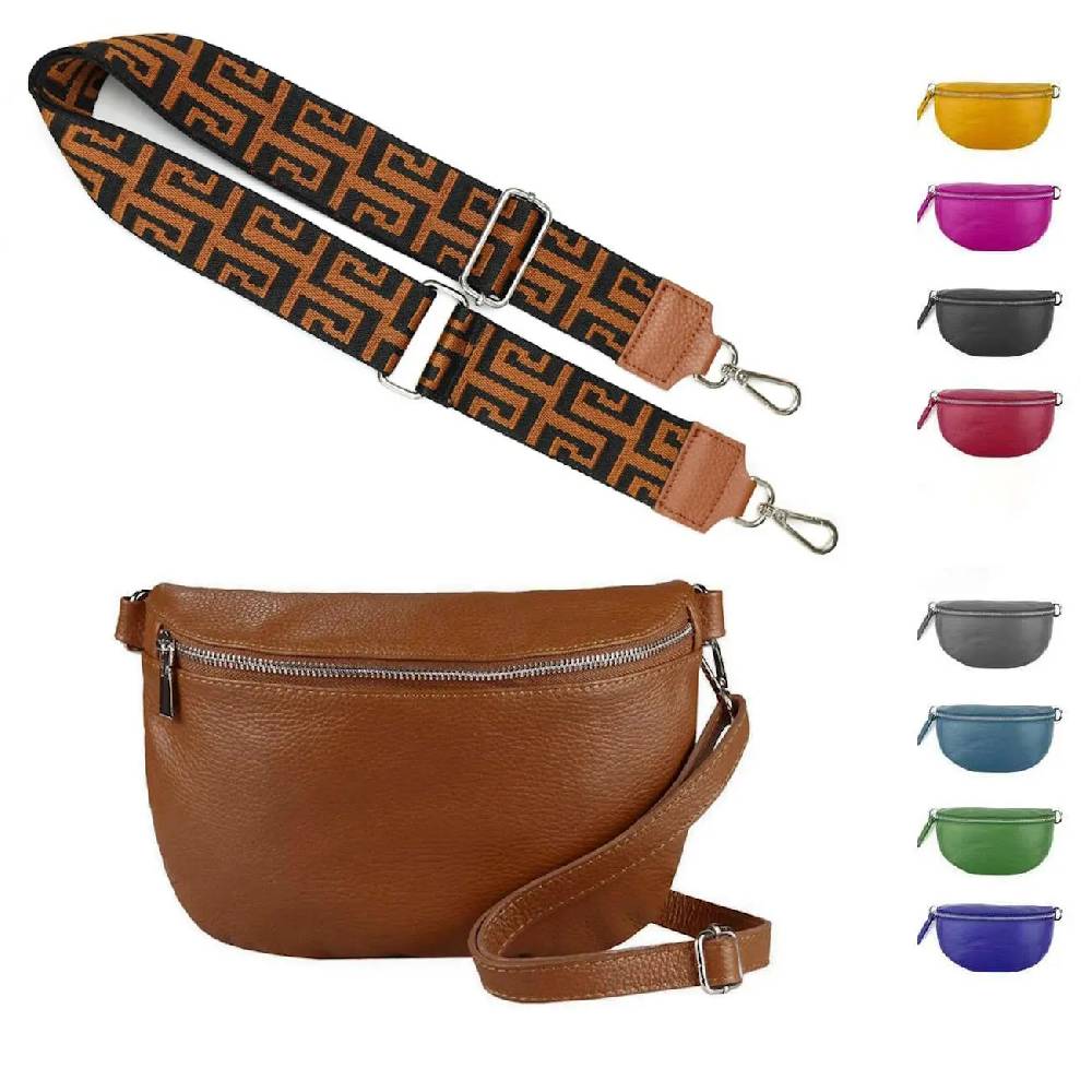 Made in Italy OBC DAMEN SET Gürteltasche + Schultergurt LEDER Crossbody Hüfttasche Bauchtasche Umhängetasche Brusttasche CrossOver Bodybag Schultertasche Handytasche Tasche 50% Rabatt mit kostenlosem Versand
