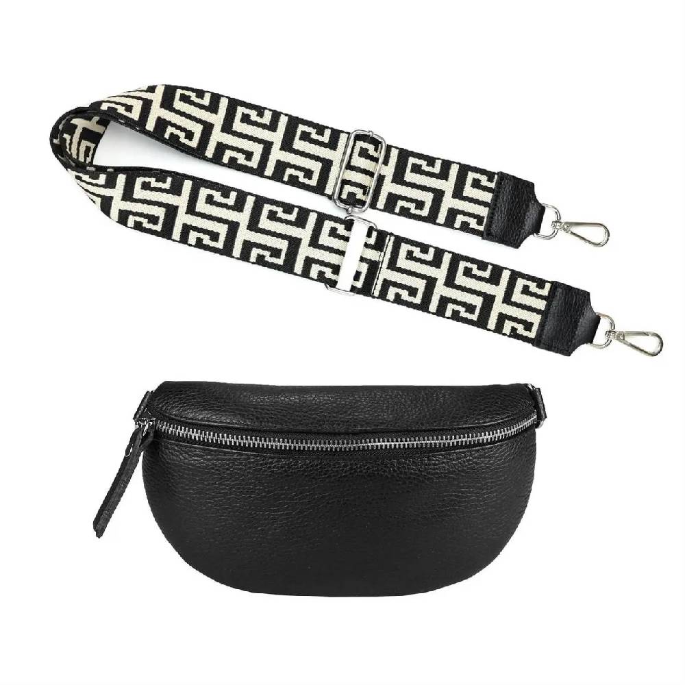 Made in Italy OBC DAMEN SET Gürteltasche + Schultergurt LEDER Crossbody Hüfttasche Bauchtasche Umhängetasche Brusttasche CrossOver Bodybag Schultertasche Handytasche Tasche 50% Rabatt mit kostenlosem Versand