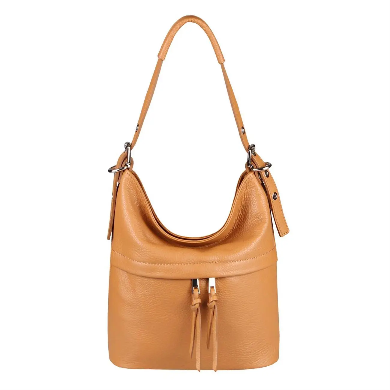 Made in Italy DAMEN ECHTLEDER TASCHE Handtasche Umhängetasche Ledertasche Schultertasche Beuteltasche Umhängetasche Cross-Over Im Verkauf