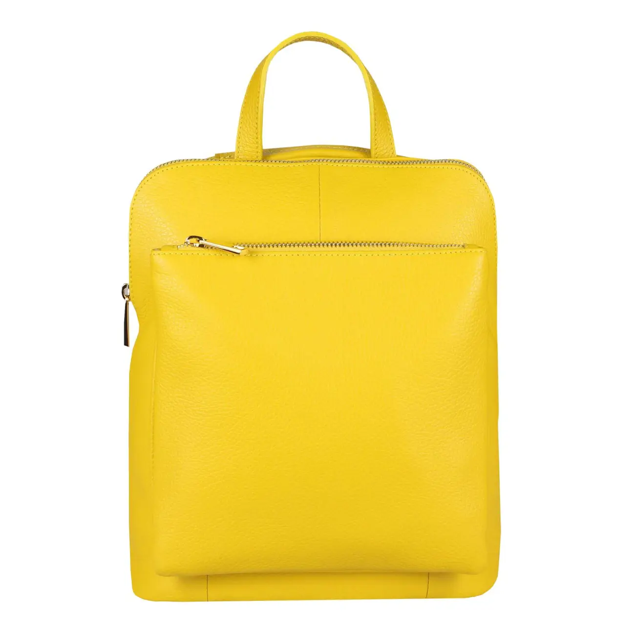 OBC Made in Italy Damen echt Leder Rucksack Daypack Lederrucksack Tasche Schultertasche Ledertasche Handgepäck Nappaleder zollfrei