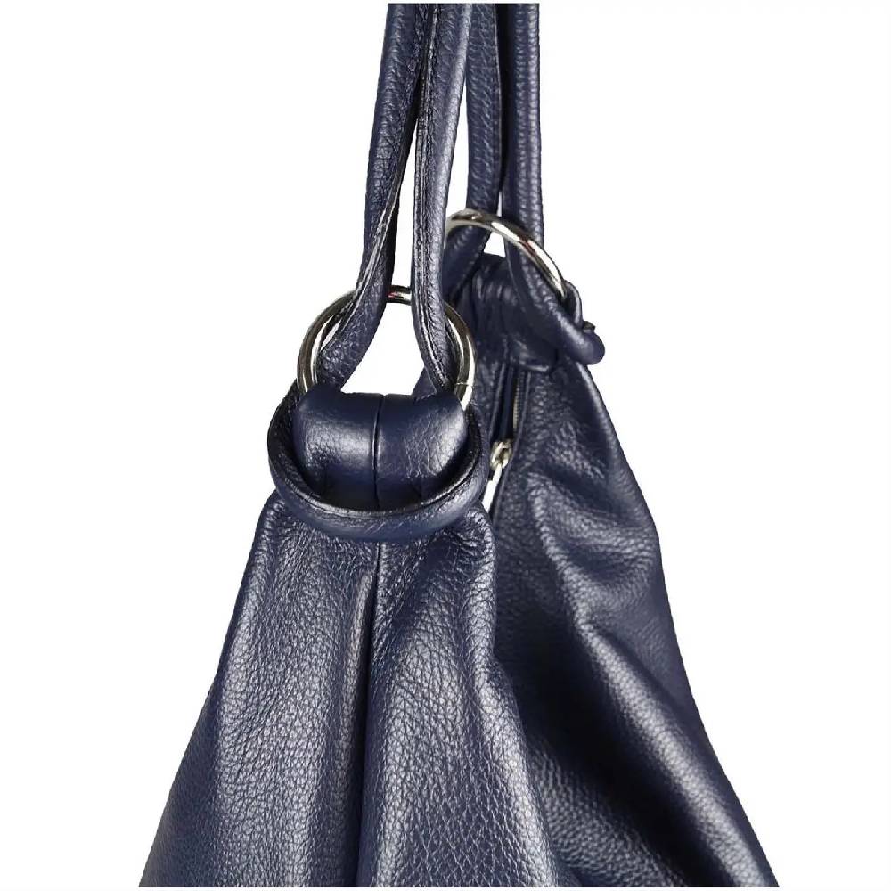 ITALY DAMEN Echt LEDER HAND-TASCHE Schultertasche Shopper Umhängetasche Beuteltasche Metallic Bag 50% Rabatt für begrenzte Zeit