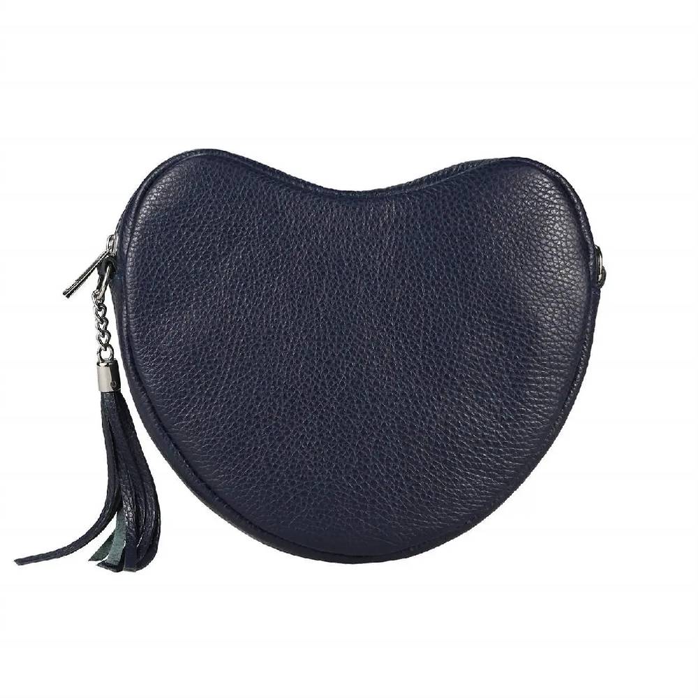 OBC Made in Italy Damen Leder Tasche Crossbody Herztasche Schultertasche Crossover Umhängetasche Clutch Ledertasche Damentasche Hotsell