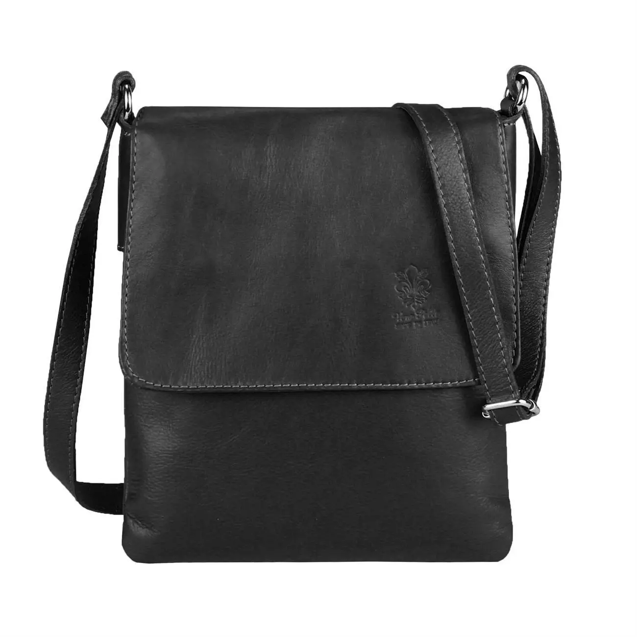 OBC Made in Italy Damen Leder Tasche Umhängetasche Schultertasche Crossbody Handtasche Ledertasche Nappaleder Cross-Over Body Bag Shopping Messenger im Angebot