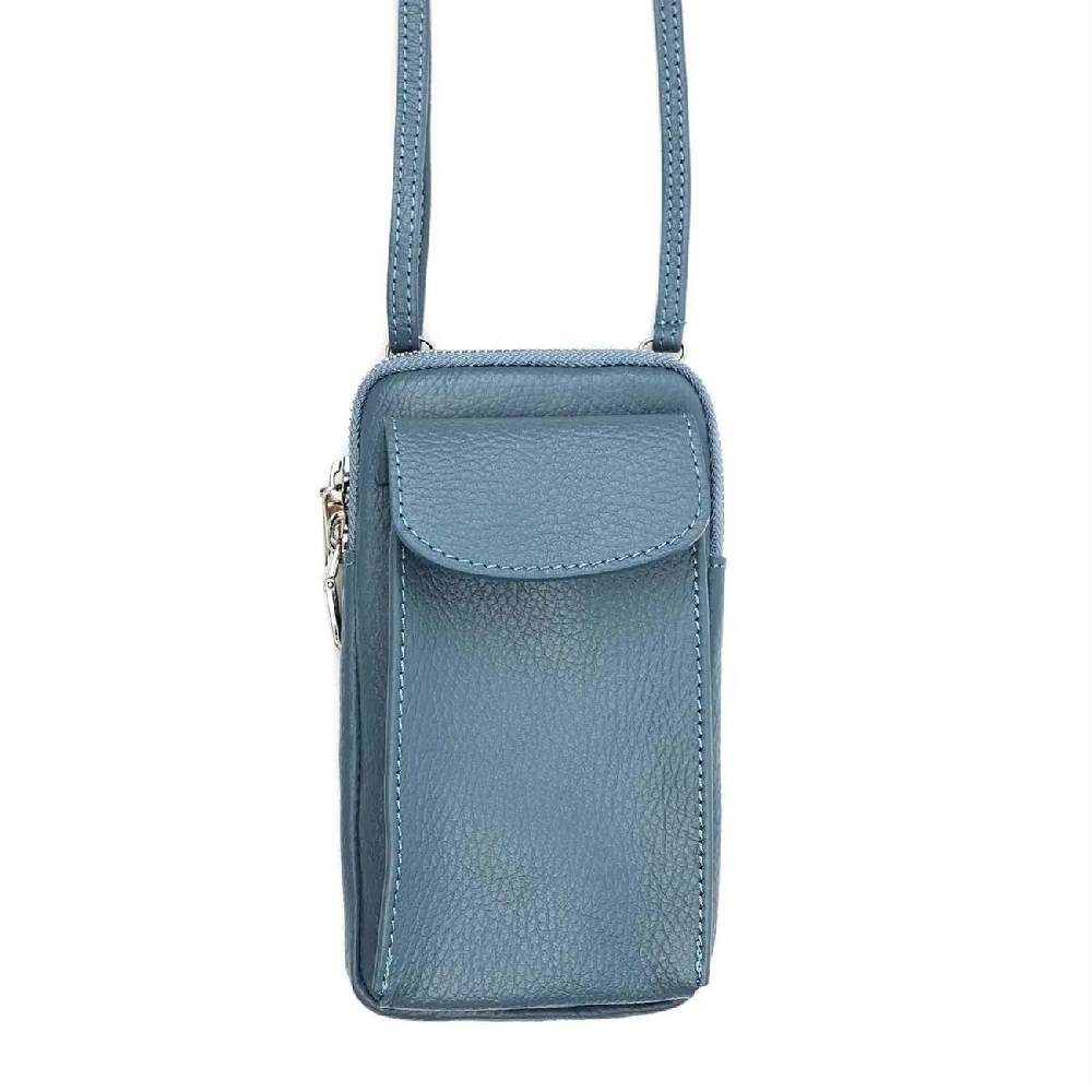 OBC Made in Italy Damen Leder Tasche Handytasche Umhängetasche Geldbörse Schultertasche Brieftasche Smartphone Geldtasche Ledertasche Crossbody Abendtasche Handy bis 6,5 Zoll Blitzverkäufe