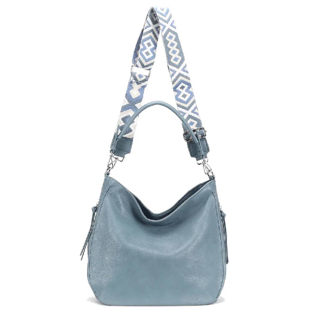 OBC Damen Tasche XXL Shopper Hobo Bag Schultertasche Crossbody Umhängetasche Beuteltasche Handtasche Crossover Leder Optik Rabatt