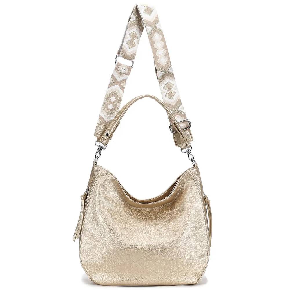 OBC Damen Tasche XXL Shopper Hobo Bag Schultertasche Crossbody Umhängetasche Beuteltasche Handtasche Crossover Leder Optik Rabatt