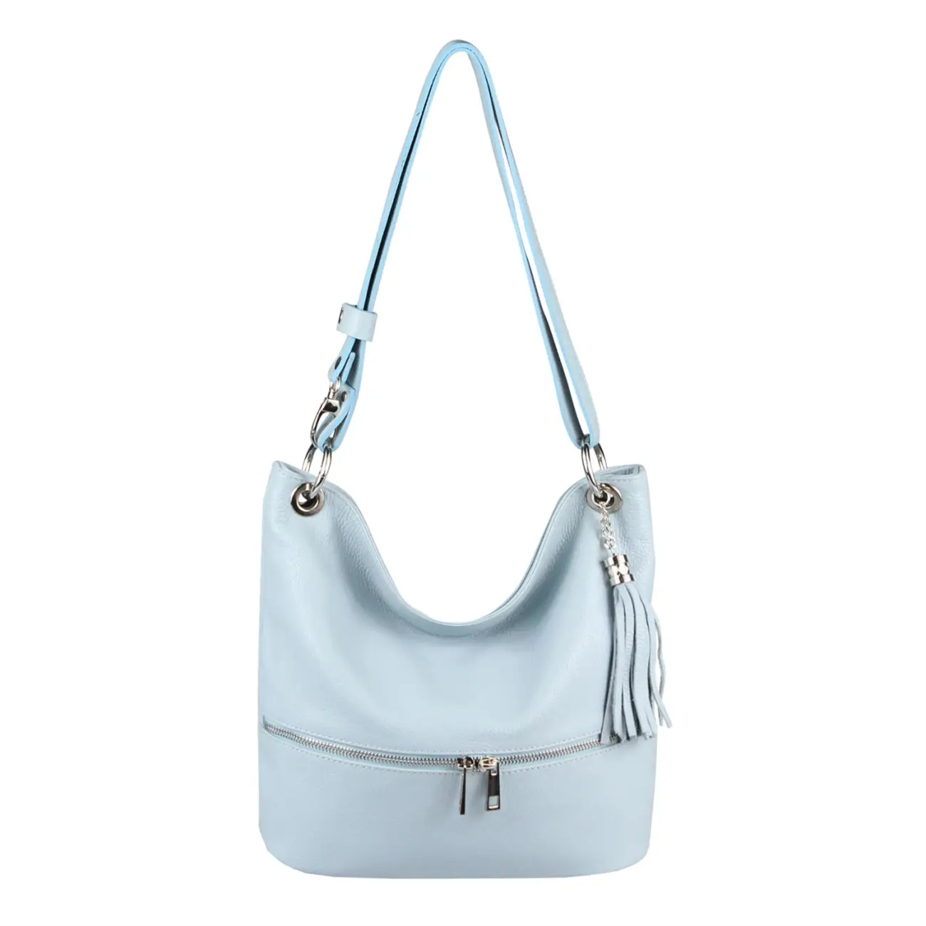Made in Italy DAMEN LEDER TASCHE Shopper Schultertasche City Bag CrossOver Umhängetasche Henkeltasche Ledertasche Damentasche Fransen Osterangebot