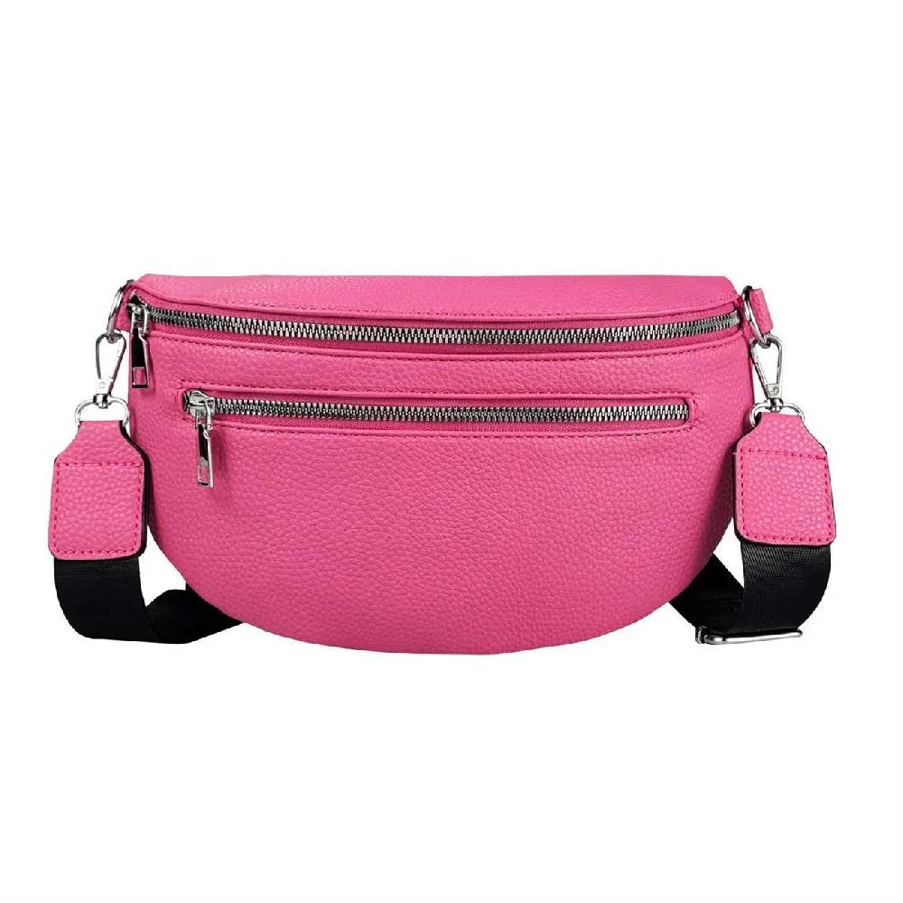 OBC Damen Tasche Gürteltasche Crossbody Leder Optik Hüfttasche Bauchtasche Umhängetasche Cross-Over Bodybag Schultertasche Handytasche Leder Optik Heißer Verkauf
