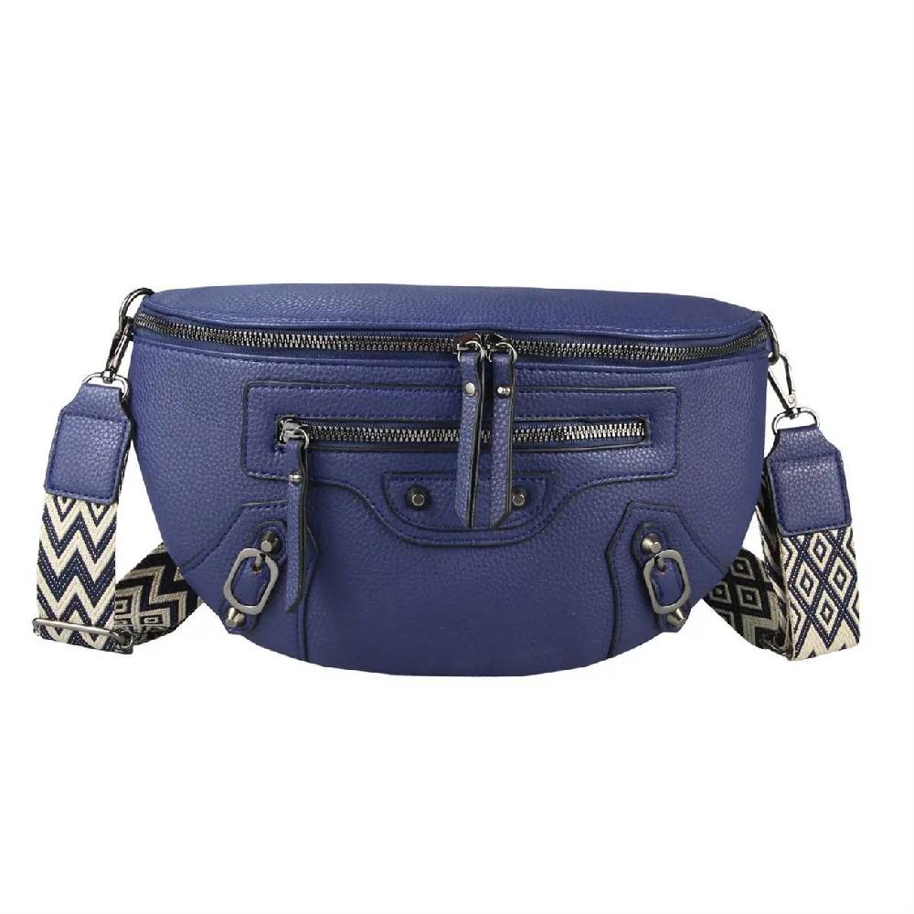 Damen Tasche Gürteltasche Umhängetasche Bodybag Brusttasche Muster Gürtel Bauchtasche Crossbody Hüfttasche Crossover Schultertasche Handytasche Leder Optik Tiefpreis