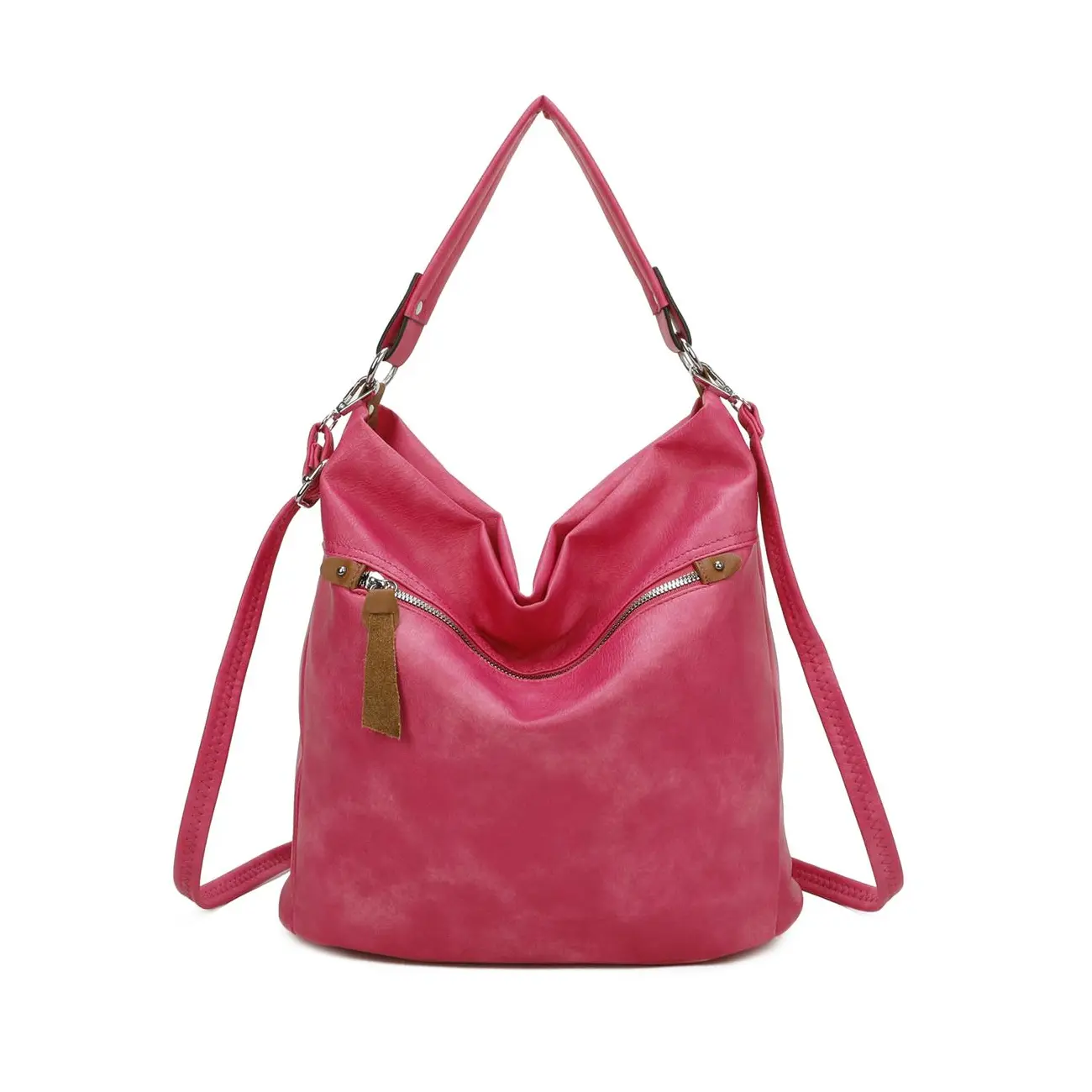 OBC DAMEN TASCHE SHOPPER Hobo-Bag Schultertasche Umhängetasche Handtasche CrossOver Damentasche Beuteltasche Henkeltasche Reise Leder Optik JETZT KAUFEN