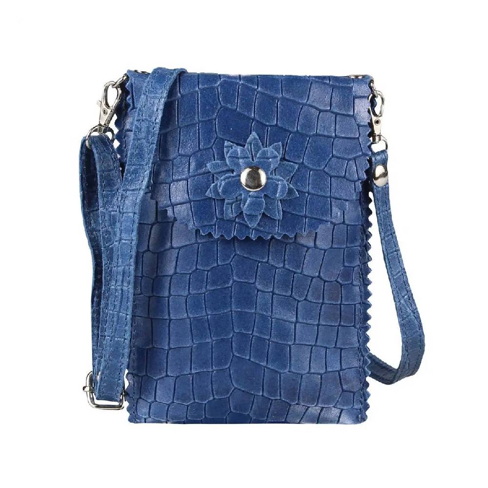 OBC Damen Leder Smartphone Tasche Umhängetasche Schultertasche Handytasche Minibag Kroko Optik Geldtasche Ledertasche Crossbody Abendtasche Letzter Tag