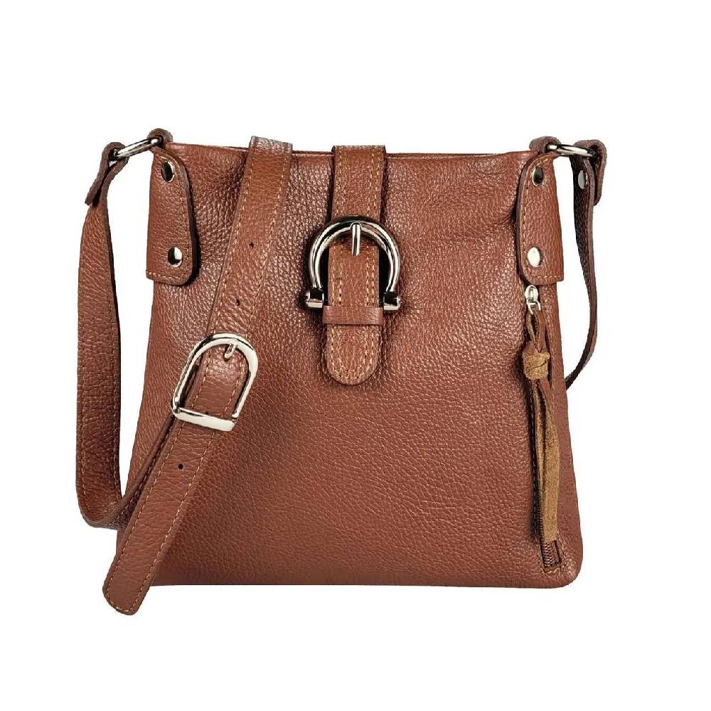 OBC Made in Italy DAMEN LEDER TASCHE Schultertasche CrossOver Handtasche Umhängetasche Bodybag Abendtasche Crossbody Ledertasche Bis zu 50% Rabatt