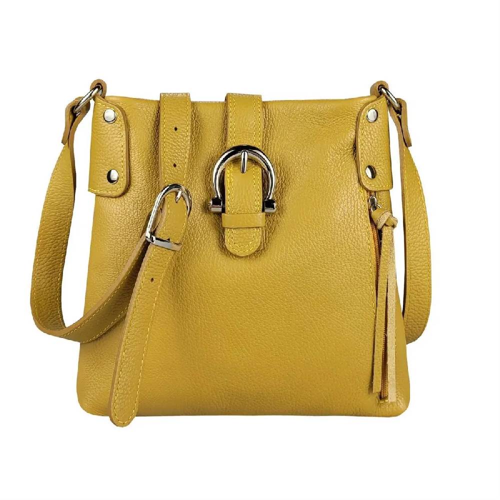 OBC Made in Italy DAMEN LEDER TASCHE Schultertasche CrossOver Handtasche Umhängetasche Bodybag Abendtasche Crossbody Ledertasche Bis zu 50% Rabatt