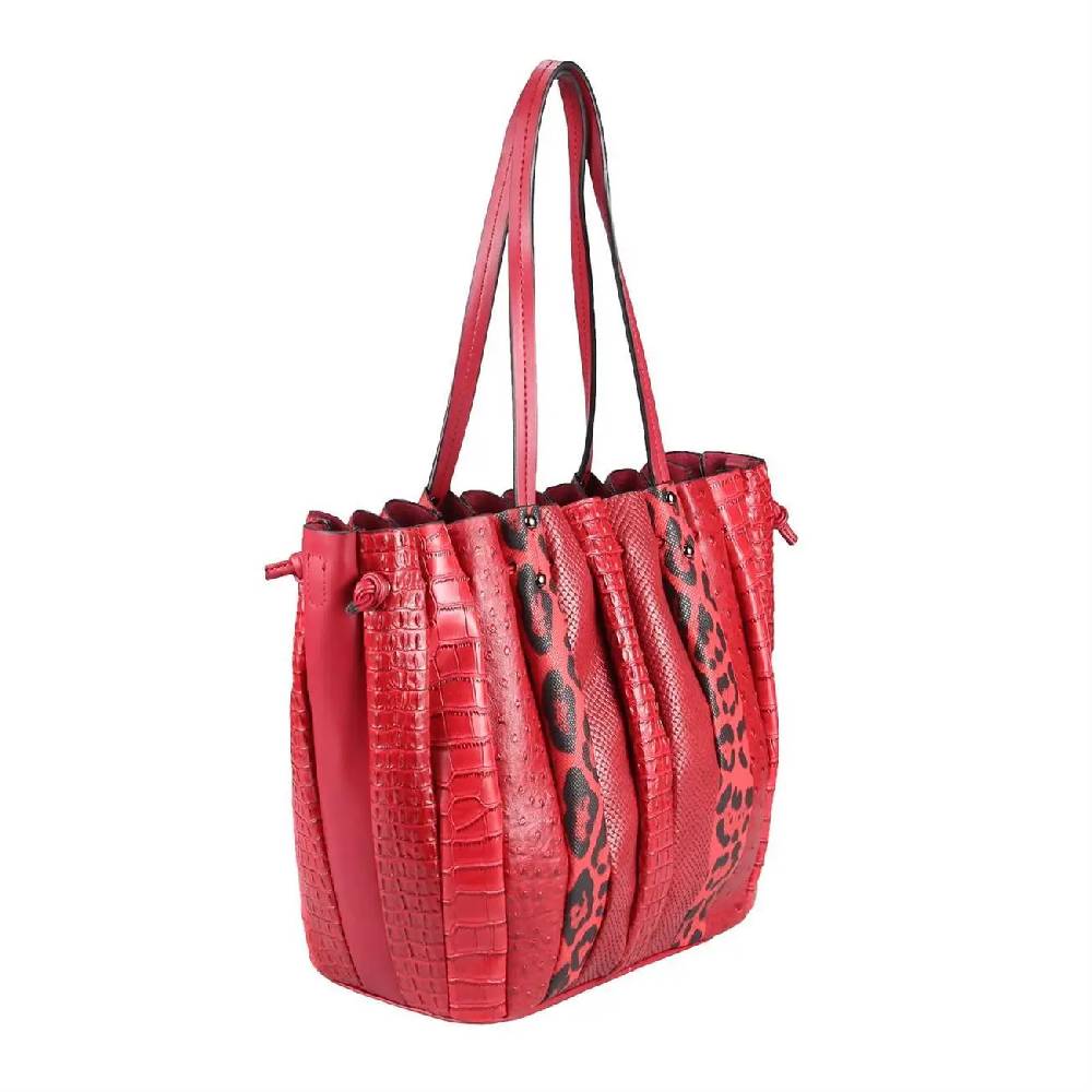 OBC XXL DAMEN TASCHE Shopper Handtasche Arbeit Bag Umhängetasche Schultertasche Leder Optik Kroko Strauß Leoparden Print Nur noch ein Tag übrig