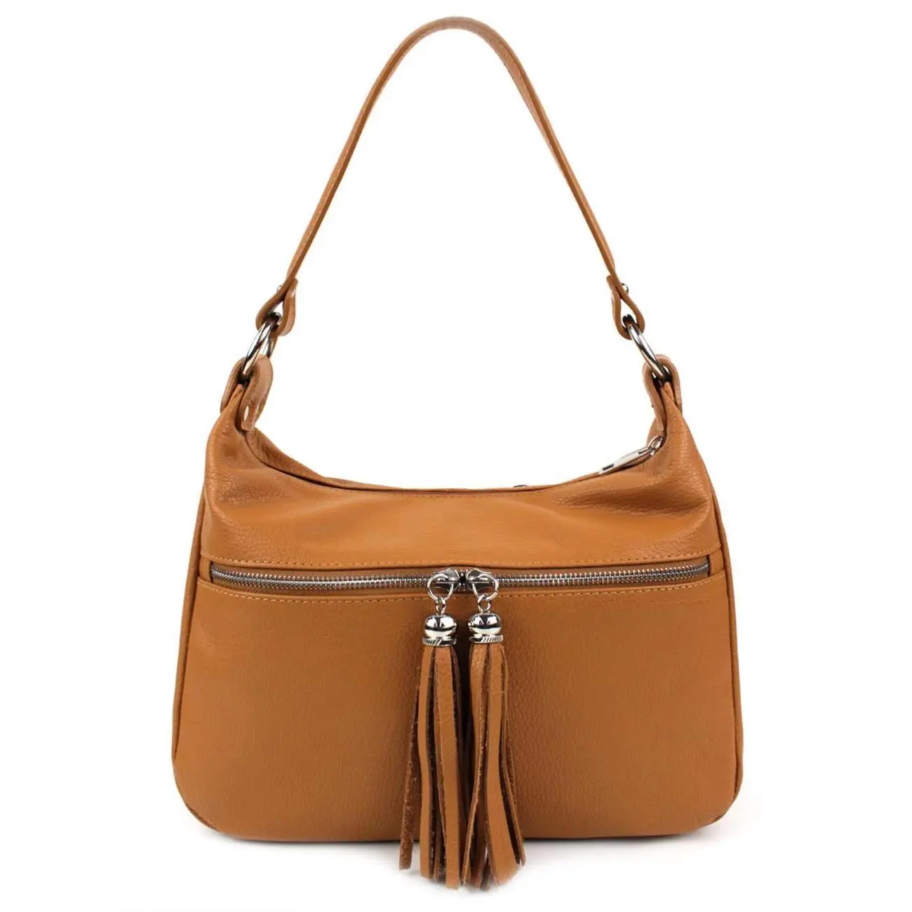 OBC Made in Italy DAMEN LEDER TASCHE Shopper Schultertasche Handtasche Umhängetasche Hobo Bag Umhängetasche Ledertasche Cross-Over Speichern exportieren