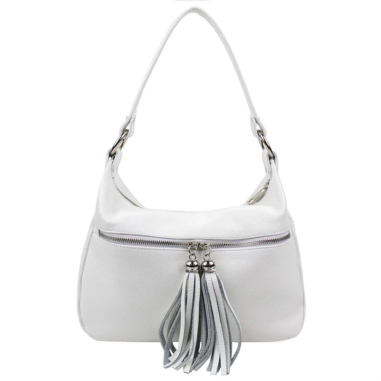 OBC Made in Italy DAMEN LEDER TASCHE Shopper Schultertasche Handtasche Umhängetasche Hobo Bag Umhängetasche Ledertasche Cross-Over Speichern exportieren