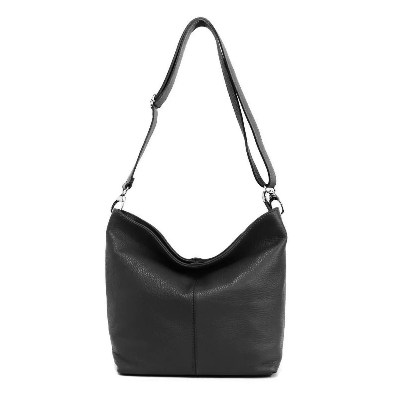 MADE in ITALY Damen LEDER TASCHE Umhängetasche Shopper Cross Over Body Bag Handtasche Ledertasche Schultertasche Hobo Bag Im Verkauf