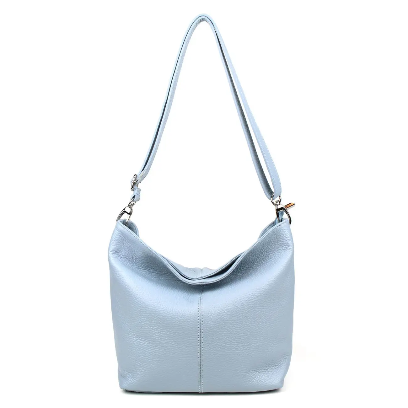 MADE in ITALY Damen LEDER TASCHE Umhängetasche Shopper Cross Over Body Bag Handtasche Ledertasche Schultertasche Hobo Bag Im Verkauf