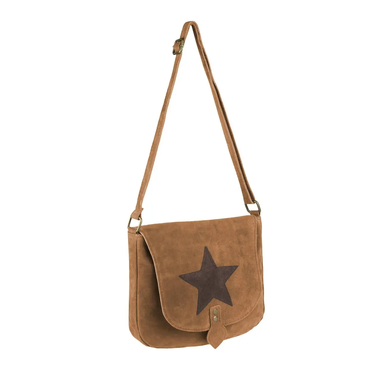 ital-design Stern Tasche Wildleder Schultertasche Damentasche Henkeltasche Ledertasche Outlet
