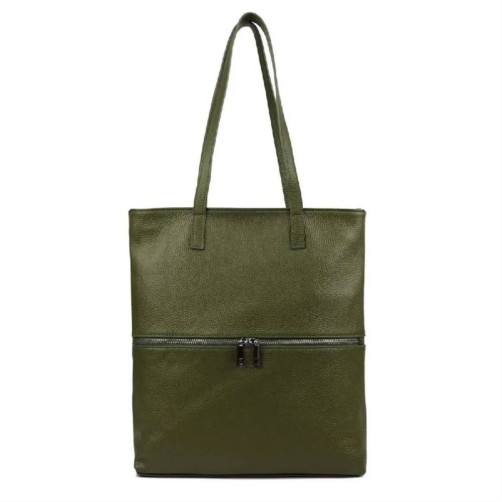 OBC Made in Italy DAMEN LEDER TASCHE SHOPPER Schultertasche Tote Bag Umhängetasche Handtasche DIN-A4 Hotsell