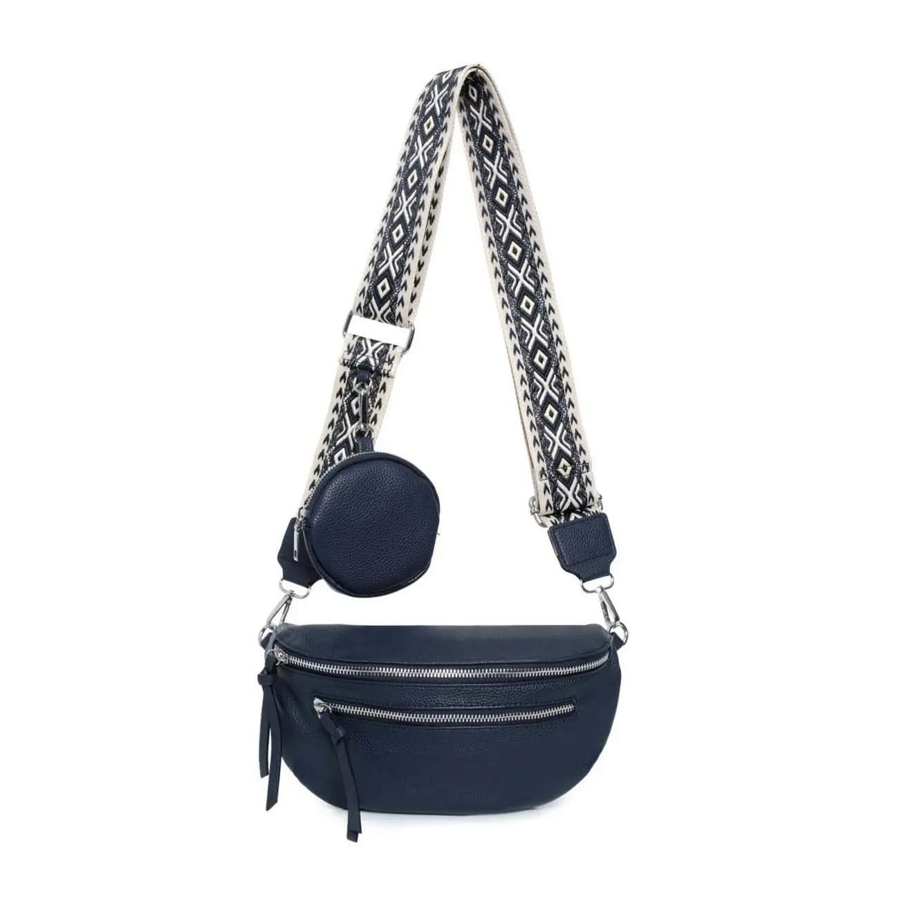 Damen Brusttasche Crossbody Tasche Umhängetasche Hüfttasche Cross-Over Bodybag Schultertasche Bauchtasche Handytasche Kunstleder Schlussverkauf