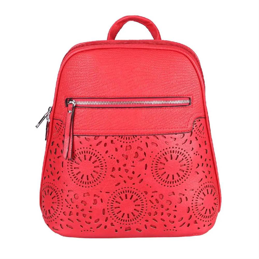 OBC Damen Rucksack Stadtrucksack Backpack Daypack Cityrucksack Leder Optik Tasche Handtasche Shopper Tagesrucksack Crossbag Schultertasche Meist gekauft