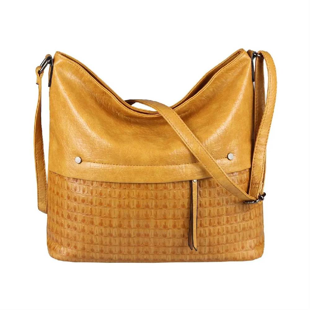 OBC Damen Tasche Umhängetasche Kroko Shopper Schultertasche Crossbody Beuteltasche Leder Optik Crossover Messenger Fabrik Onlineshop