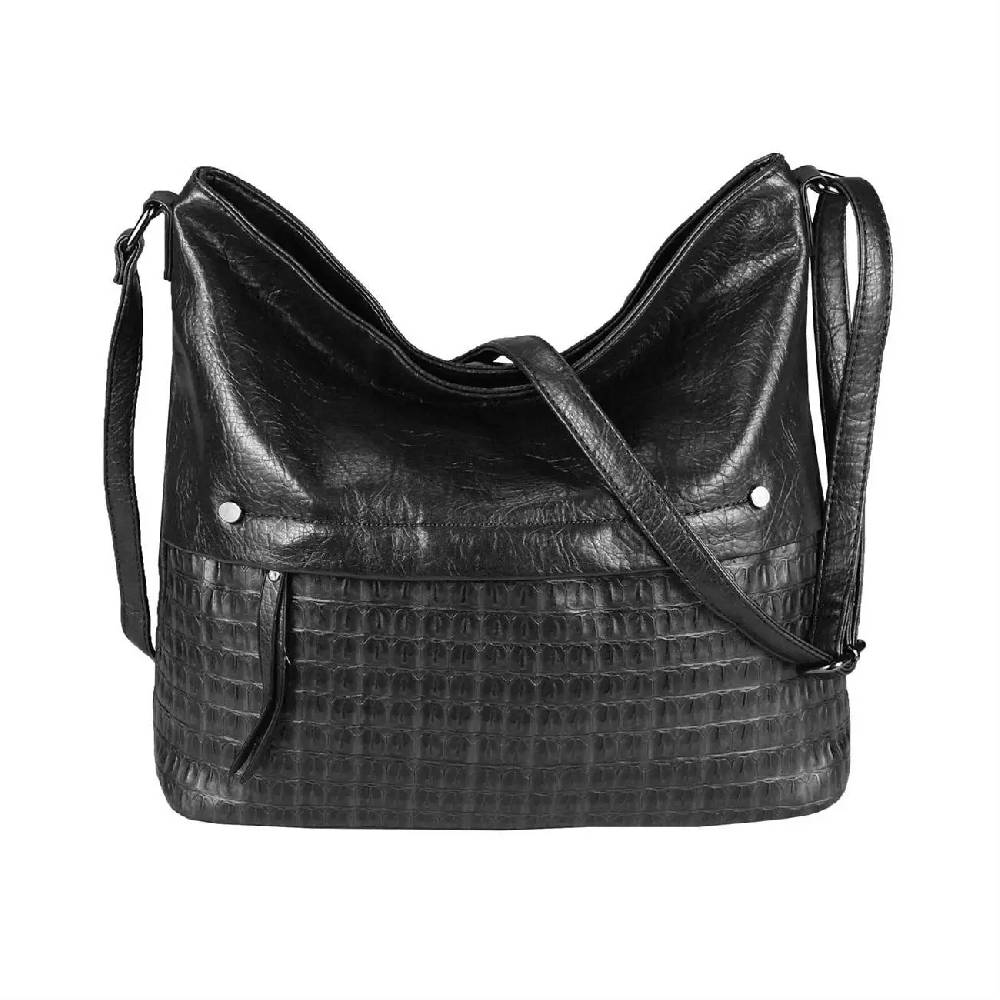 OBC Damen Tasche Umhängetasche Kroko Shopper Schultertasche Crossbody Beuteltasche Leder Optik Crossover Messenger Fabrik Onlineshop