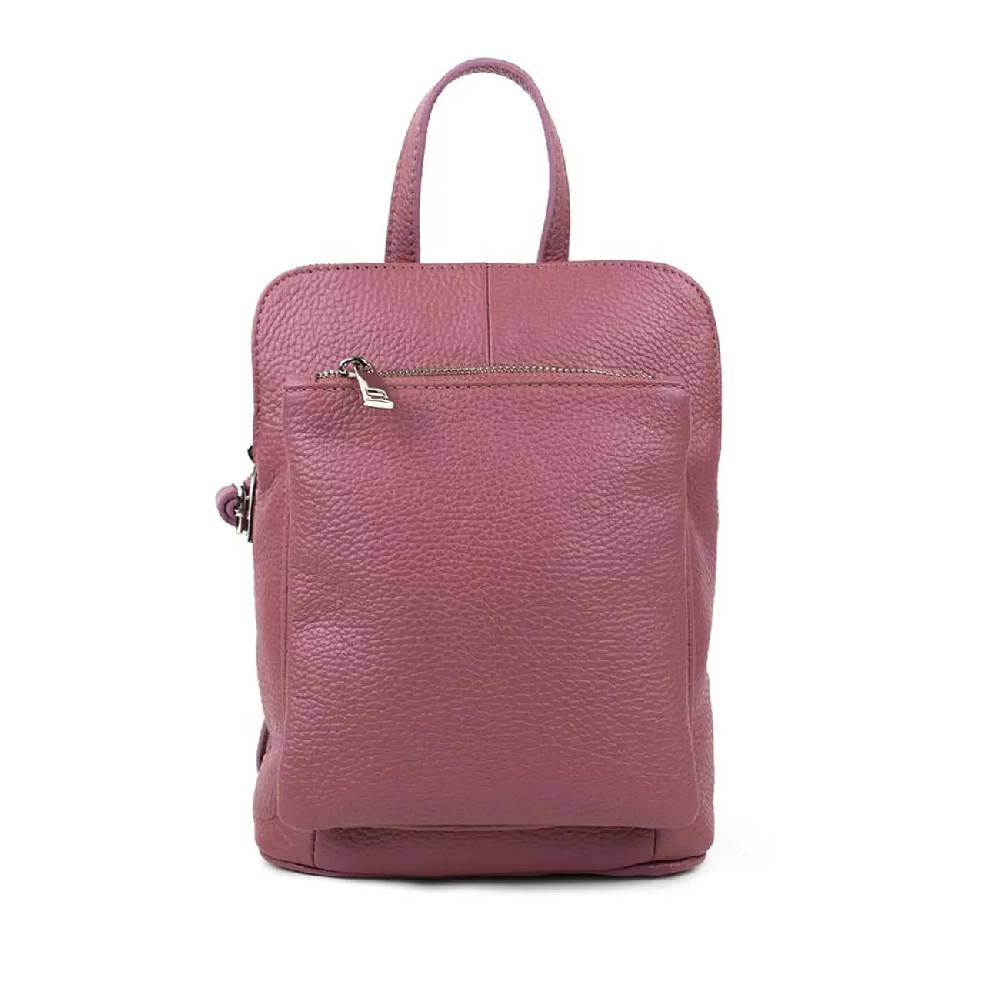 OBC Made in Italy Damen echt Leder Rucksack Bodybag Lederrucksack Tasche Schultertasche Ledertasche Crossbody Cross-Over Sonderangebot
