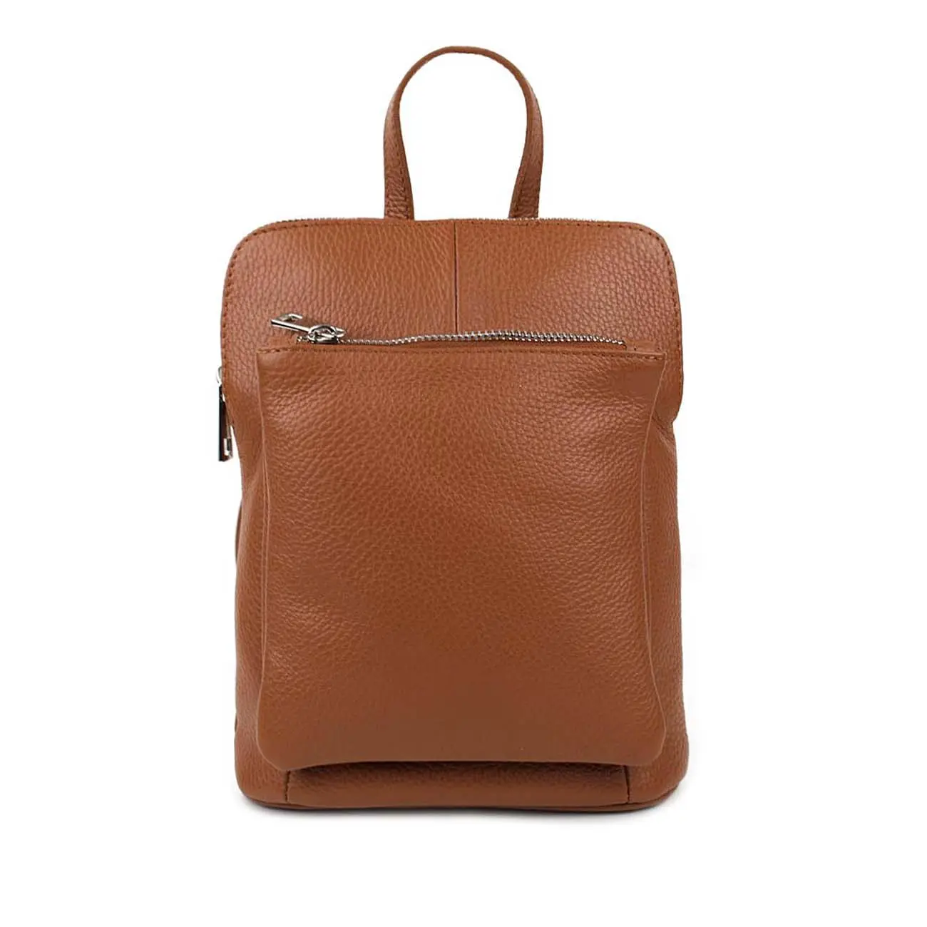 OBC Made in Italy Damen echt Leder Rucksack Bodybag Lederrucksack Tasche Schultertasche Ledertasche Crossbody Cross-Over Sonderangebot