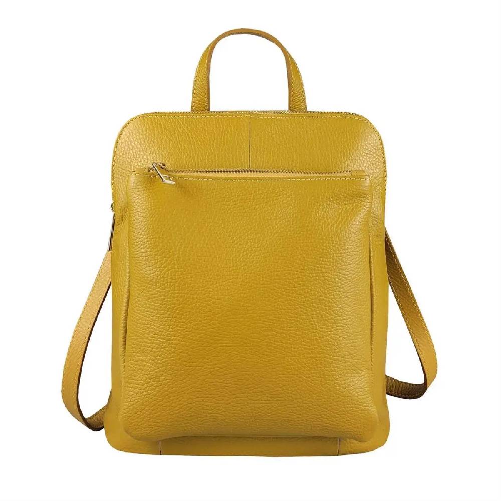 OBC Made in Italy Damen echt Leder Rucksack Bodybag Lederrucksack Tasche Schultertasche Ledertasche Crossbody Cross-Over Sonderangebot