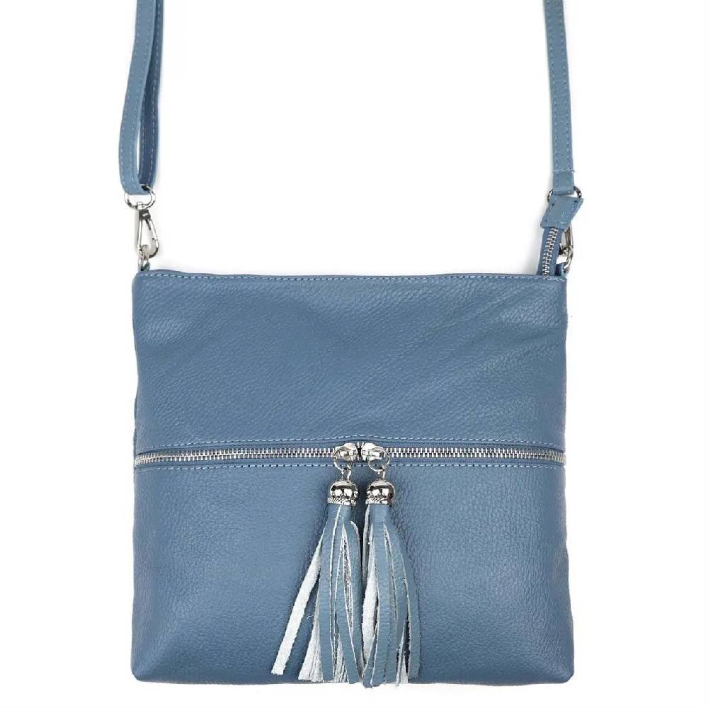 OBC Made in Italy DAMEN LEDER TASCHE Bodybag Schultertasche CrossOver Umhängetasche Handtasche Ledertasche Damentasche Crossbody Rabatt